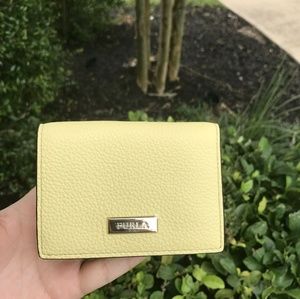FURLA Somall Pebbled Leather Wallet In Cedr